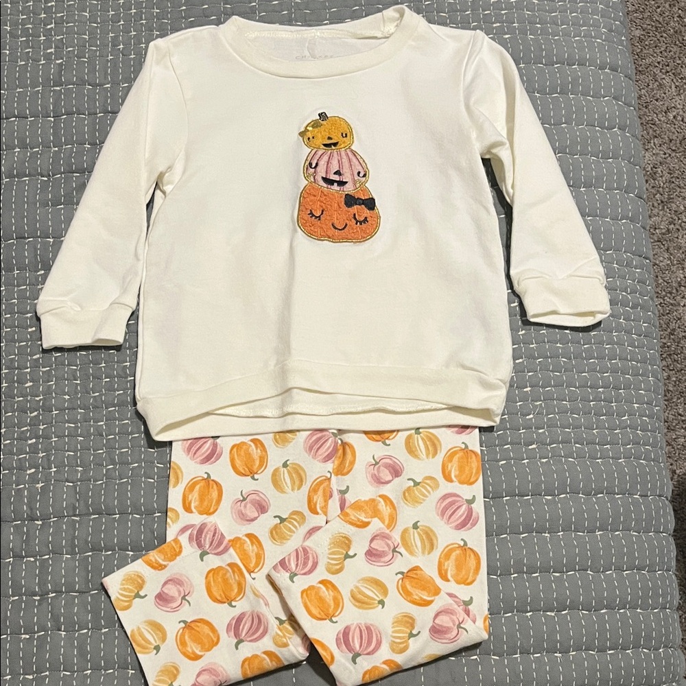 Fall Pumpkin Toddler outfit